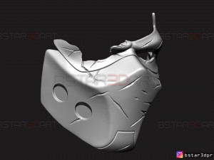 red hood mask damaged - dc comics mask 3d print model 3D प्रिंट मॉडल