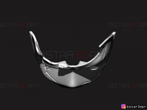 red hood mask damaged - dc comics mask 3d print model 3D प्रिंट मॉडल