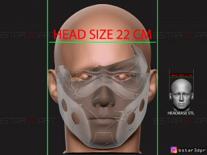 red hood mask damaged - dc comics mask 3d print model 3D प्रिंट मॉडल