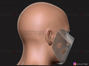 red hood mask damaged - dc comics mask 3d print model 3D प्रिंट मॉडल