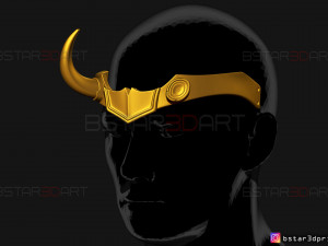 lady loki crown - loki variant - sylvie laufeydottir 3d print model Model Cetak 3D