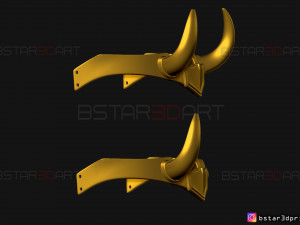 lady loki crown - loki variant - sylvie laufeydottir 3d print model Model Cetak 3D