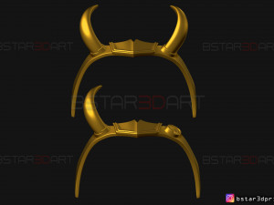lady loki crown - loki variant - sylvie laufeydottir 3d print model Model Cetak 3D