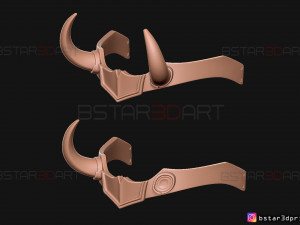 lady loki crown - loki variant - sylvie laufeydottir 3d print model Model Cetak 3D
