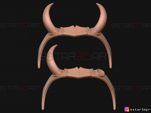 lady loki crown - loki variant - sylvie laufeydottir 3d print model Model Cetak 3D