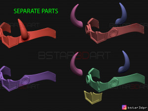 lady loki crown - loki variant - sylvie laufeydottir 3d print model Model Cetak 3D