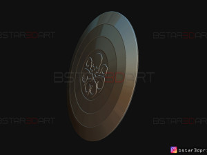 the shield hydra captain america - hail hydra - marvel comics 3d print model 3D 프린트 모델