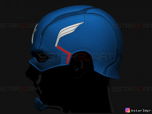 john walker captain america helmet - high quality model - marvel comics Modelo de Impressão 3D
