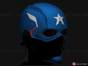 john walker captain america helmet - high quality model - marvel comics Modelo de Impressão 3D