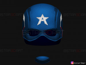 john walker captain america helmet - high quality model - marvel comics Modelo de Impressão 3D