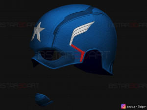 john walker captain america helmet - high quality model - marvel comics Modelo de Impressão 3D