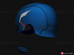john walker captain america helmet - high quality model - marvel comics Modelo de Impressão 3D