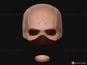 john walker captain america helmet - high quality model - marvel comics Modelo de Impressão 3D