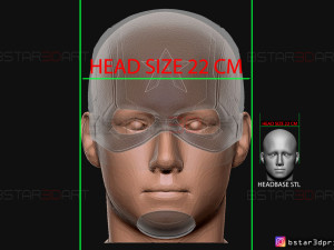 john walker captain america helmet - high quality model - marvel comics Modelo de Impressão 3D