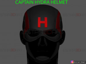 captain hydra helmet - marvel comics - high quality model 3d print model 3Dプリントモデル