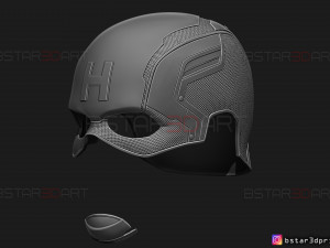 captain hydra helmet - marvel comics - high quality model 3d print model 3Dプリントモデル