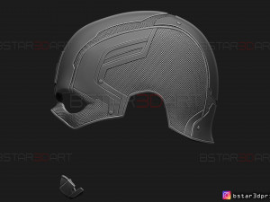 captain hydra helmet - marvel comics - high quality model 3d print model 3Dプリントモデル