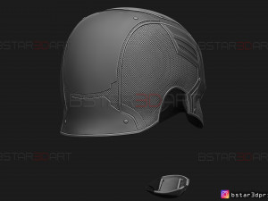 captain hydra helmet - marvel comics - high quality model 3d print model 3Dプリントモデル