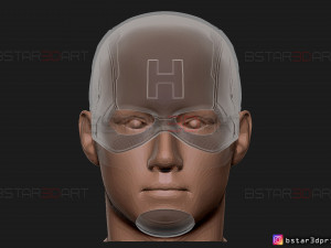 captain hydra helmet - marvel comics - high quality model 3d print model 3Dプリントモデル