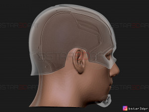captain hydra helmet - marvel comics - high quality model 3d print model 3Dプリントモデル