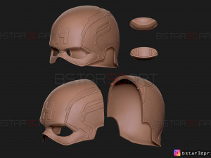 captain hydra helmet - marvel comics - high quality model 3d print model 3Dプリントモデル