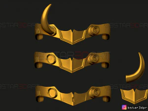 lady loki crown - loki variant - sylvie laufeydottir - high quality model 3D Print Model