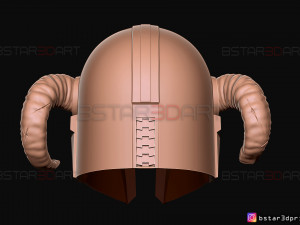 viking mandalorian helmet - goat horns - high quality model 3d print model Model do druku 3D