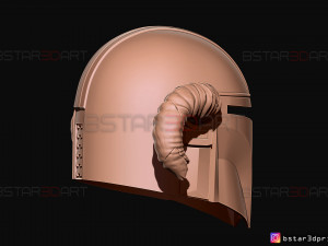viking mandalorian helmet - goat horns - high quality model 3d print model Model do druku 3D