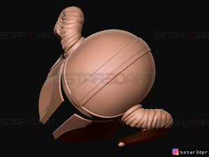 viking mandalorian helmet - goat horns - high quality model 3d print model Model do druku 3D