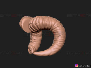 goat horns - satan horns 3d print model 3D Print Model