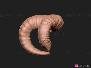 goat horns - satan horns 3d print model 3D Print Model