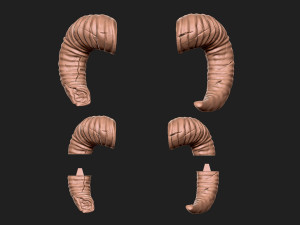 goat horns - satan horns 3d print model 3D Print Model