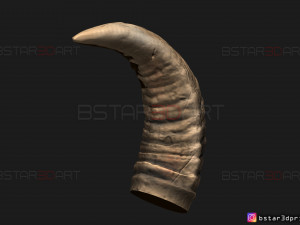 buffalo horns - satan horns - demon horns 3d print model Modelo de impresión 3D