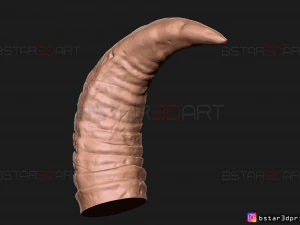 buffalo horns - satan horns - demon horns 3d print model 3D Print Model