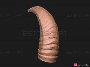 buffalo horns - satan horns - demon horns 3d print model 3D Print Model