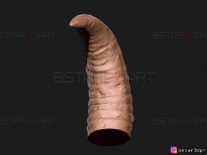 buffalo horns - satan horns - demon horns 3d print model 3D Print Model