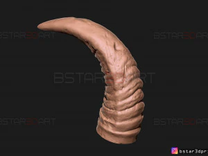 buffalo horns - satan horns - demon horns 3d print model 3D Print Model
