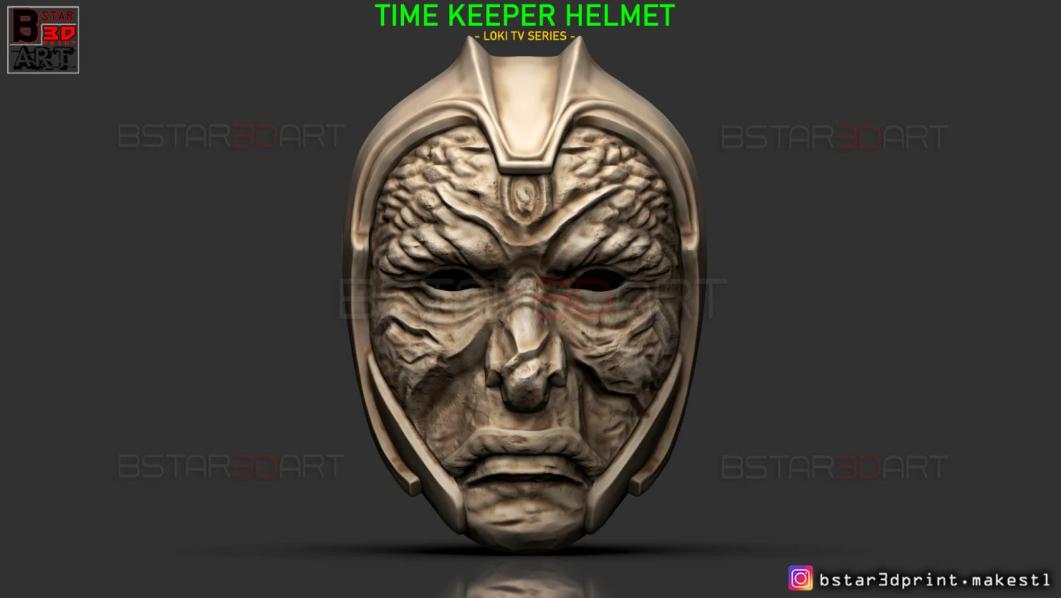the time keeper helmet - loki tv series 2021 cosplay mask 3d print model 3D Print Model .c4d .max .obj .3ds .fbx .stl .blend 