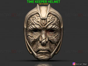 时间守护者头盔 - 洛基电视剧 2021 年角色扮演面具 3D 打印模型 3D 打印模型