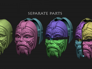 the time keeper helmet - loki tv series 2021 cosplay mask 3d print model 3D प्रिंट मॉडल
