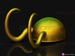 classic loki helmet - loki tv series 2021 3d print model 3D Print Model