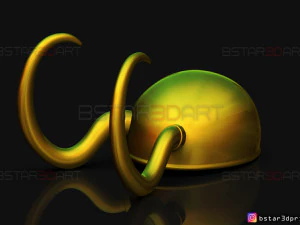 classic loki helmet - loki tv series 2021 3d print model 3D Print Model
