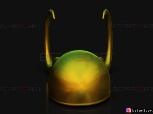 classic loki helmet - loki tv series 2021 3d print model 3D Print Model