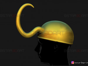 classic loki helmet - loki tv series 2021 3d print model 3D Print Model