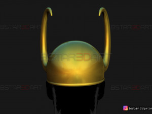 classic loki helmet - loki tv series 2021 3d print model 3D Print Model