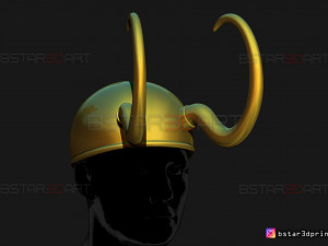 classic loki helmet - loki tv series 2021 3d print model 3D Print Model