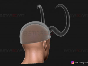 classic loki helmet - loki tv series 2021 3d print model 3D Print Model