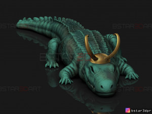 alligator loki - loki tv series - marvel comics 3d print model 3D Print Model