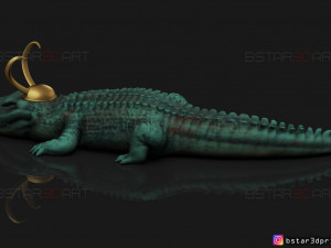 alligator loki - loki tv series - marvel comics 3d print model 3D Print Model