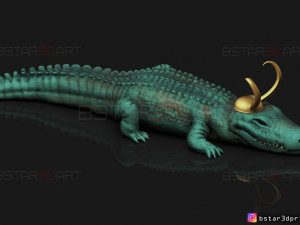 alligator loki - loki tv series - marvel comics 3d print model 3D Print Model